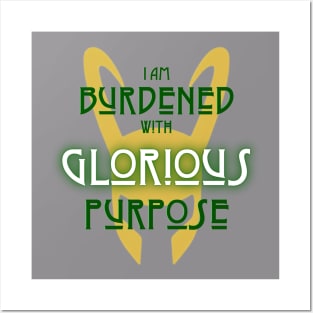 Glorious Purpose (dark text) Posters and Art